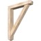 Ekena Millwork Traditional Arts and Crafts Smooth Bracket w/ Offset Brace, Douglas Fir, 5 1/2"W x 32"D x 38"H BKT0604X32X38TRA03SDF - alternate 1
